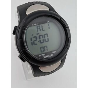Medline Watch Unisex Black Silver‎ Digital Heart Rate Monitor WR30M- New Battery